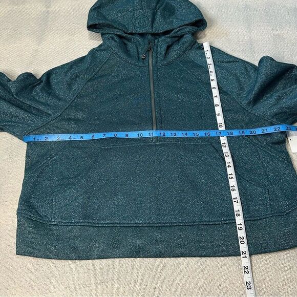 Lululemon Scuba Hoodie NWT $138 M/L Half Zip Storm Teal Silver Spark Rare - Picture 2 of 16